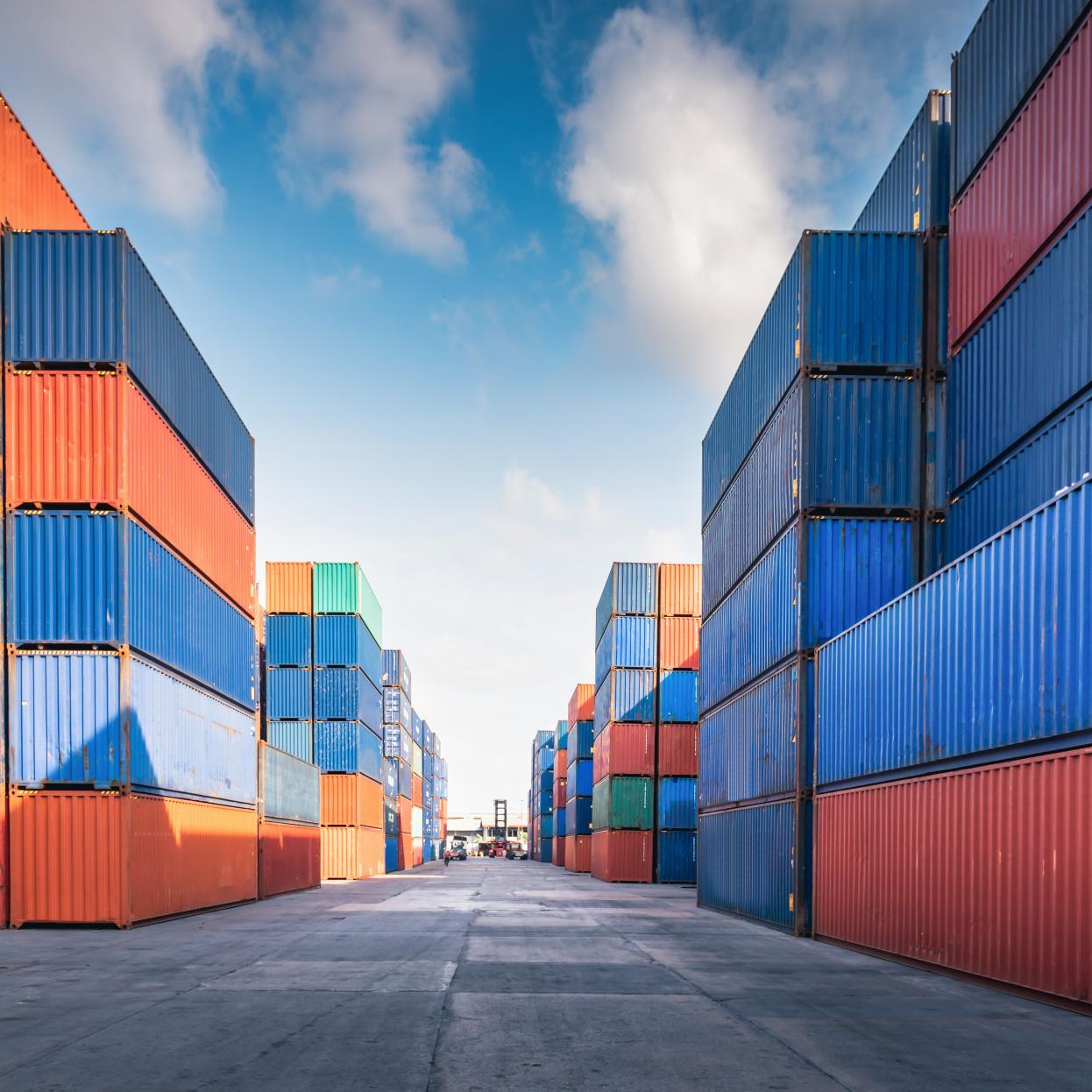 demenagement à l'international avec des conteneur complet