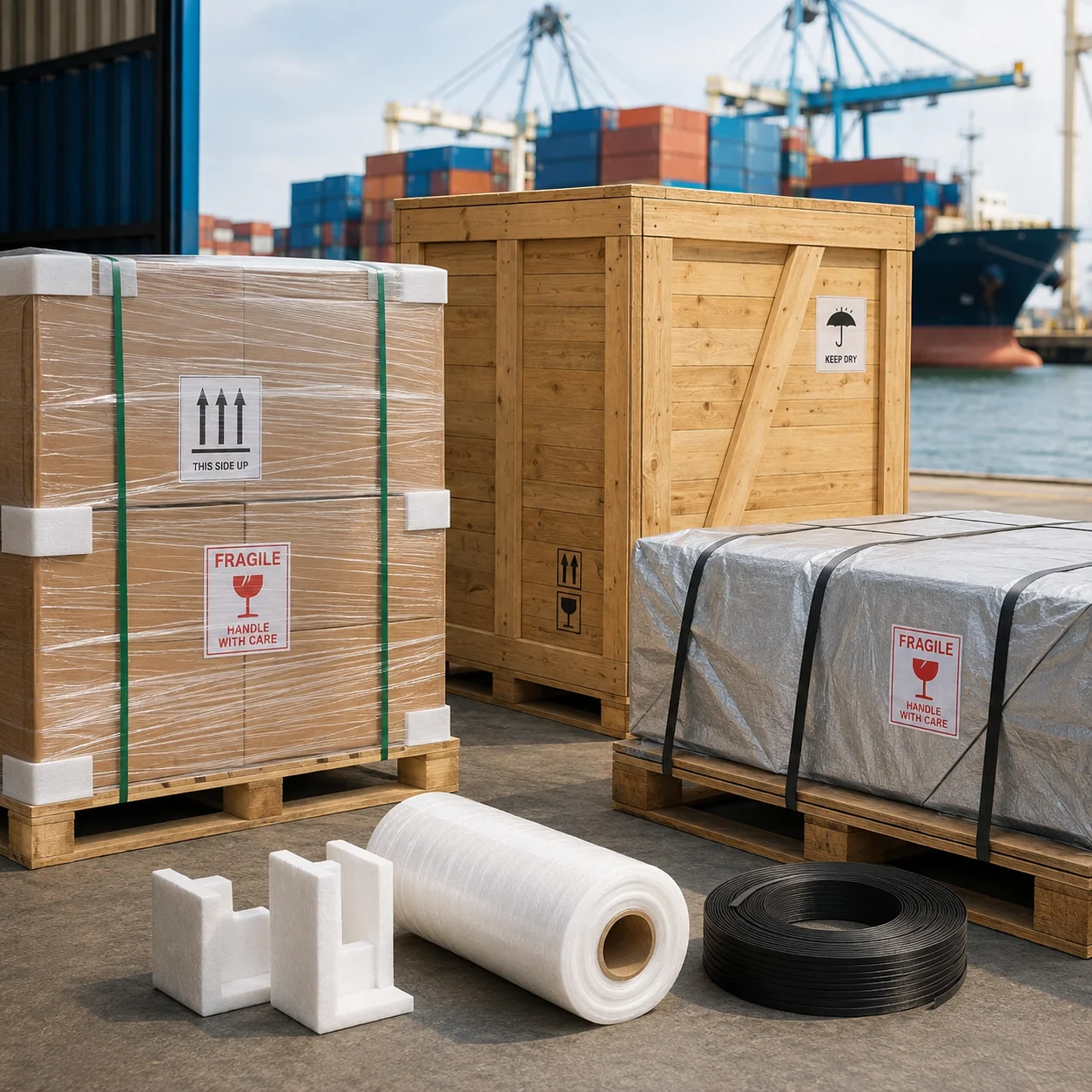 6. Transport de marchandises pour les professionnels - Comment emballer et sécuriser des marchandises pour un transport maritime