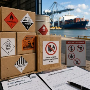 6. Transport de marchandises pour les professionnels - Quelles marchandises sont interdites ou réglementées pour un transport maritime